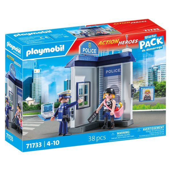Playmobil Action Heroes - Starter Pack Police Room Playset - 38 Pieces