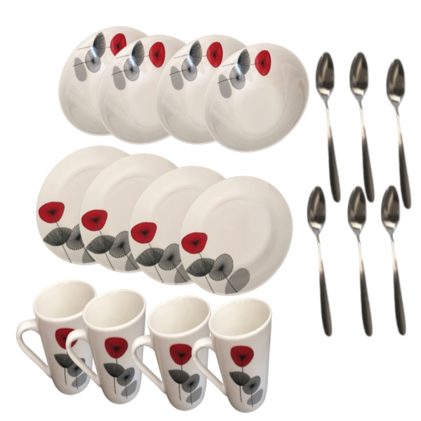 Ceramic Dinnerware Set - 18 Pieces