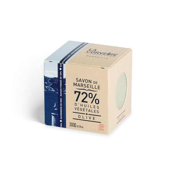 La Corvette Traditional Soap Cube | Olive Oil | Fragrance Free