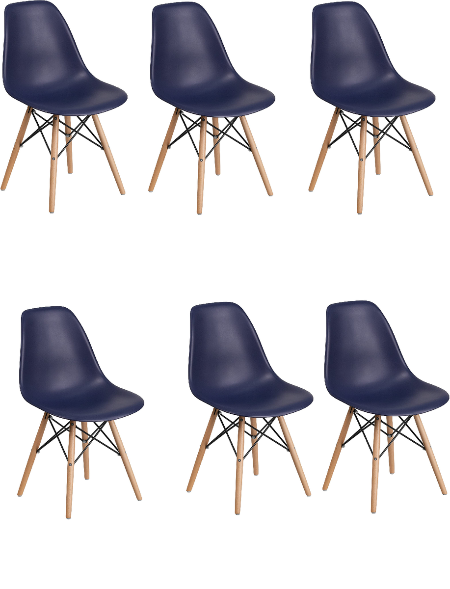 Proteas Wood Leg Chairs Pack of 6 Black Shop Today. Get it Tomorrow!