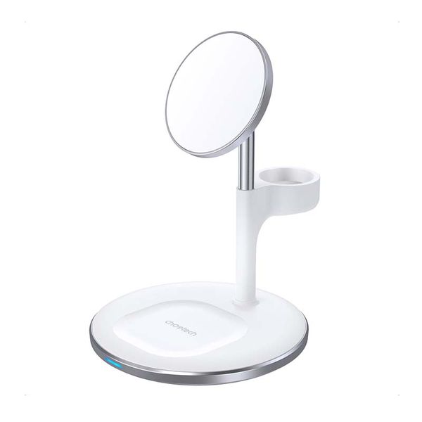 Choetech Fast Wireless 3 In 1 Charger 15W - White