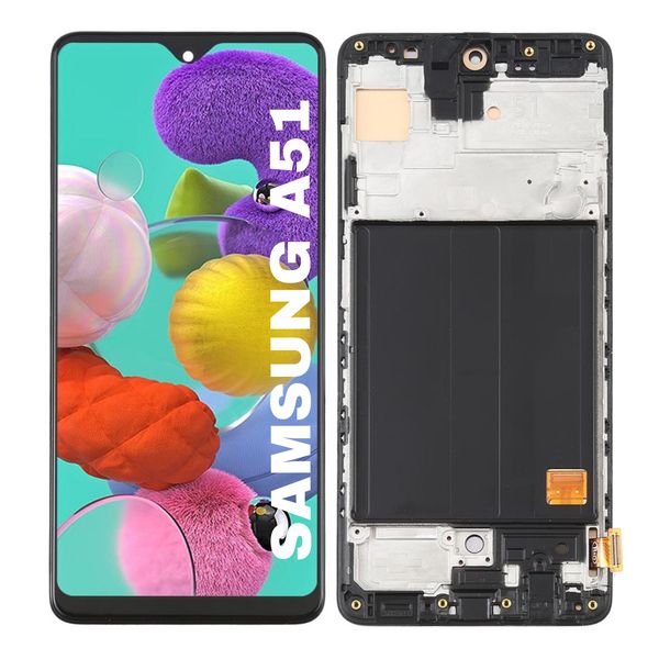 LCD Screen and Digitizer Full Assembly With Frame for Samsung Galaxy A30s