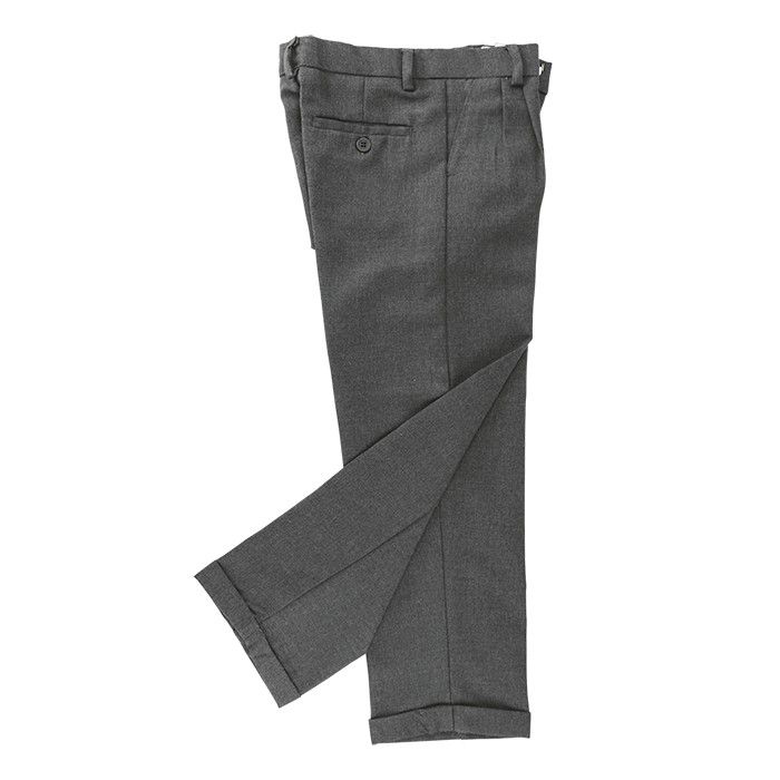 Barron - Boys School Trousers- Poly Viscose - Crease Lines - Turn Up ...