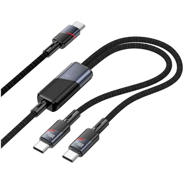 100W Cable USB-C To USB-C X2 Fast Charging Data Cable For Laptop Phones