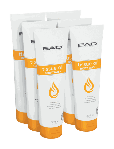 EAD Tissue Oil Body Wash 300ml, Dermatologically Tested, 6 Pack
