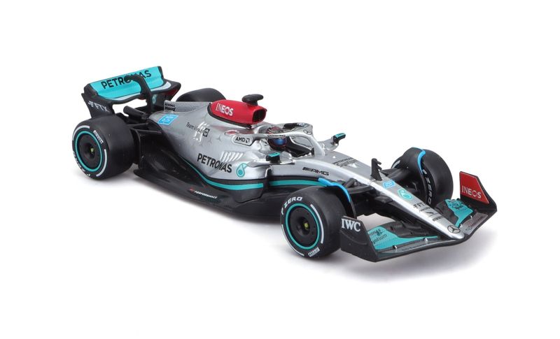 Bburago 1/43 AMG F1 W13 2022 - Collectors Hard Case - #63 G. Russell