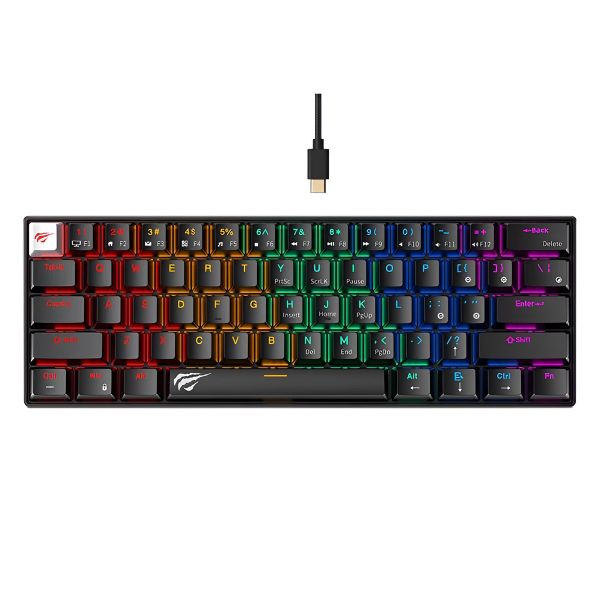 HAVIT KB903L Wired RGB Mechanical Keyboard - Black