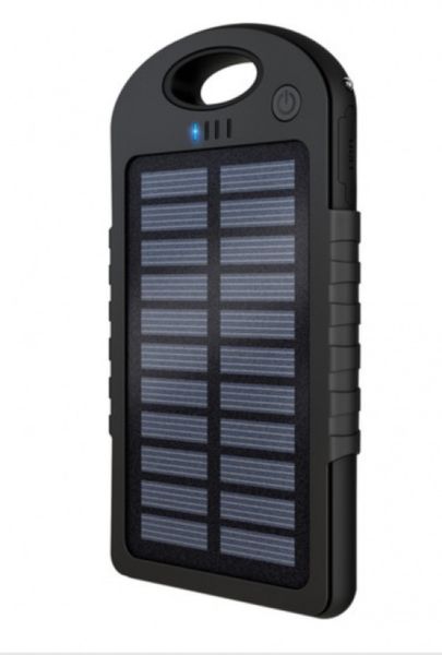 5000mAh Portable Solar Charger Power Bank With LED Torch