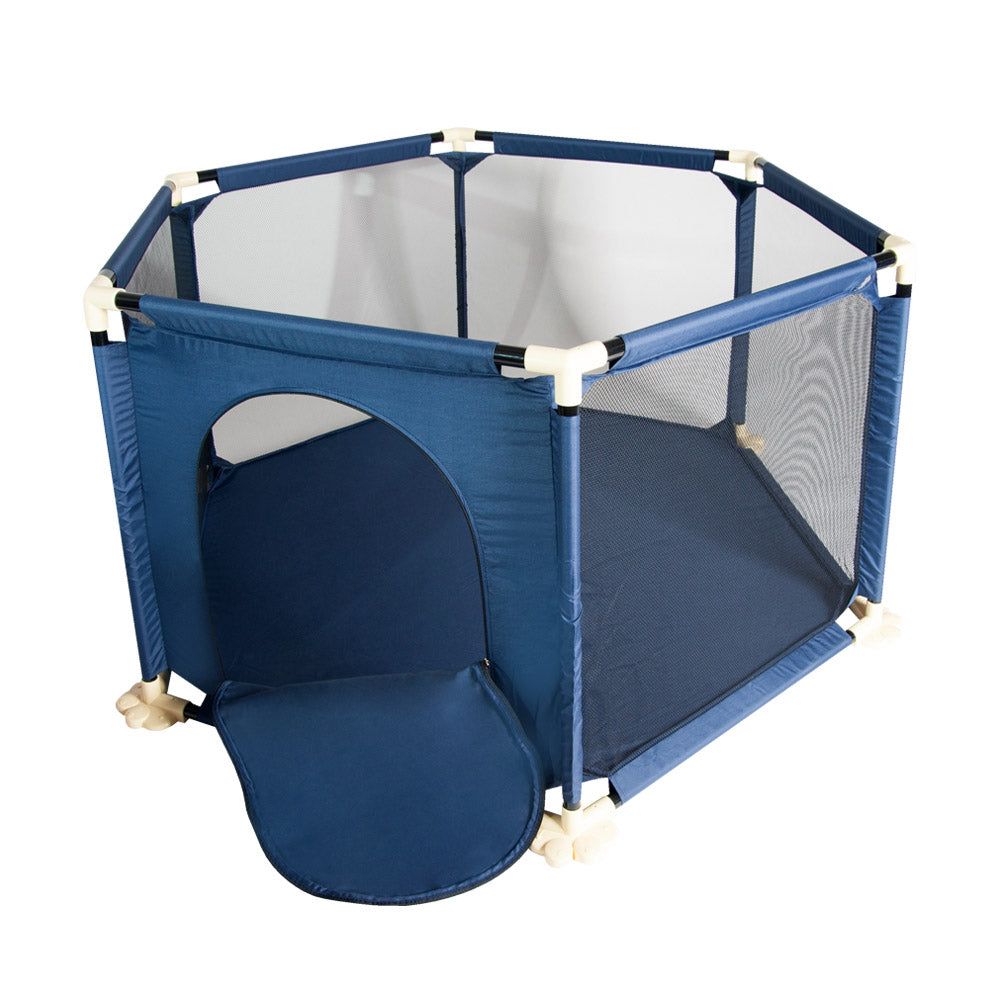 Mamakids Sienna Activity Playpen with Breathable Mesh - Navy | Shop ...