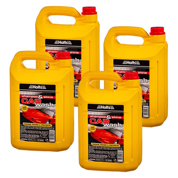 Holts Shampoo &amp; Shine (5Litre) - 4 Pack