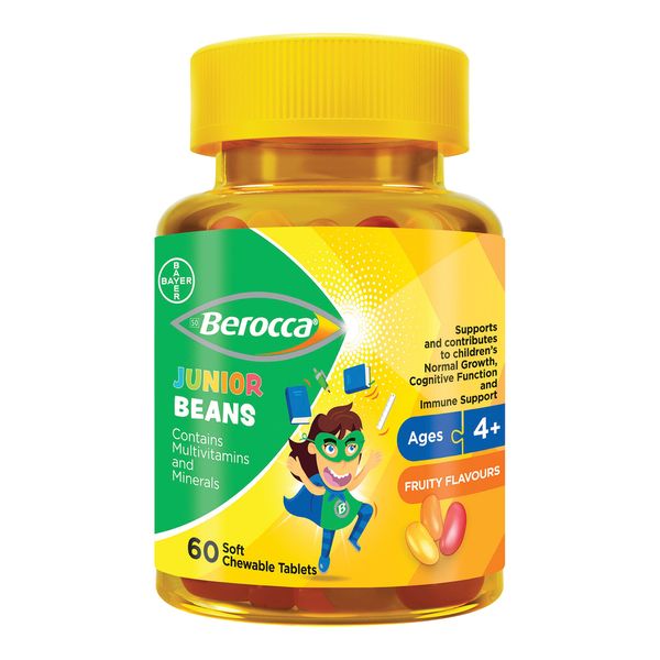 Berocca Junior Multivitamin Soft Chewable Tablets - 60 Pack