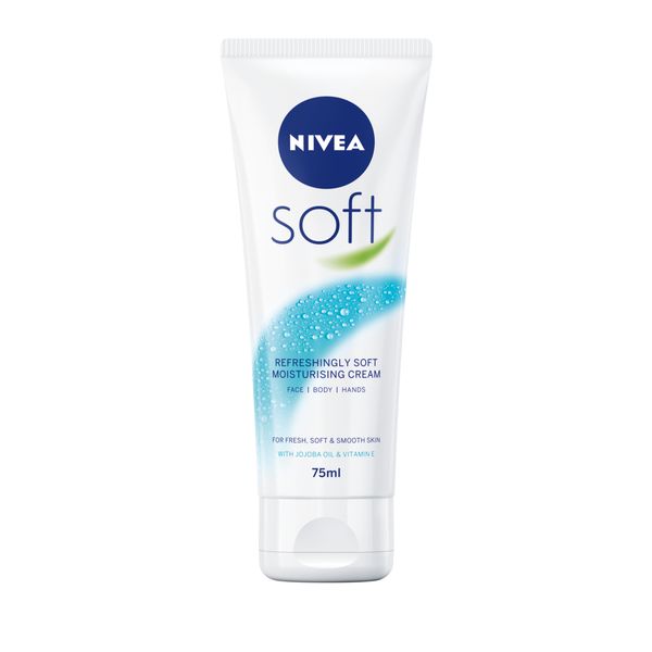 NIVEA Soft Moisturising Cream, Body Cream with Jojoba Oil &amp; Vitamin E, 75ml