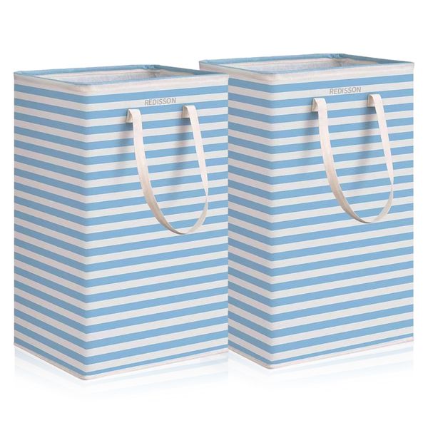 2Pack Large Laundry Baskets,Freestanding Waterproof Collapsible Clothes Bag