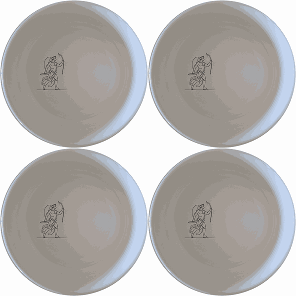 Mythology Imagery Ceramic Bowl Set of 4 - Range 4