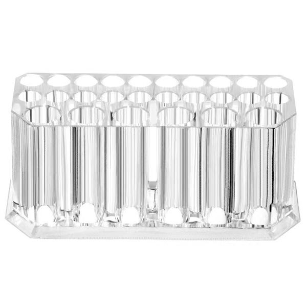 26 Hole Acrylic Nail Brush Storage Tube, Display Rack