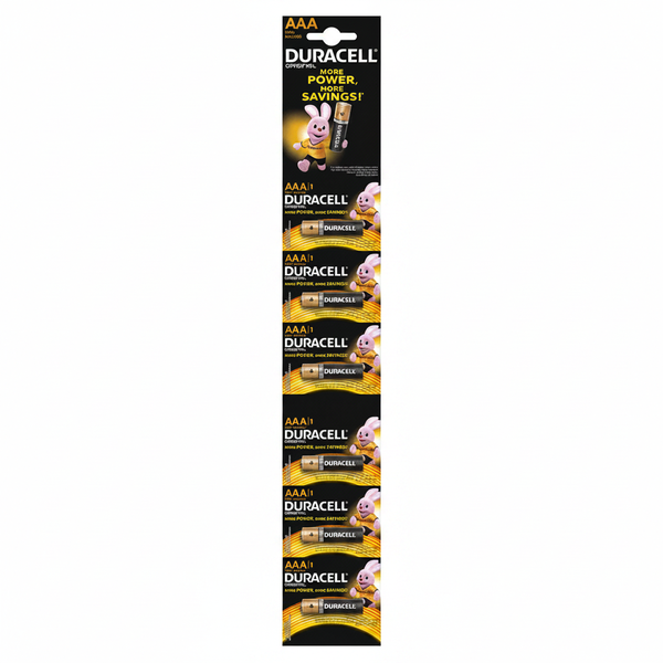 Duracell Batteries Strips 6x1 AAA - 20 Pack