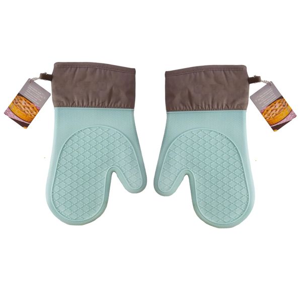 FI - Set of 2 x Medium Size Silicone Oven Mitts