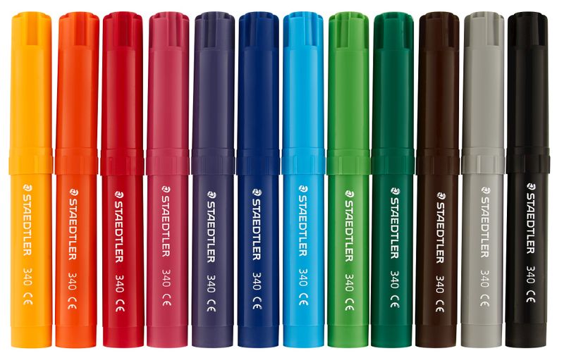 STAEDTLER Noris Club Jumbo 12 Colouring Markers