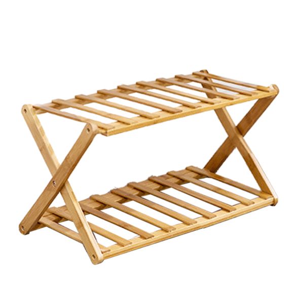 Home Multifunctional Foldable Bamboo Shoe Organiser Rack 6Layer 98x110x25cm