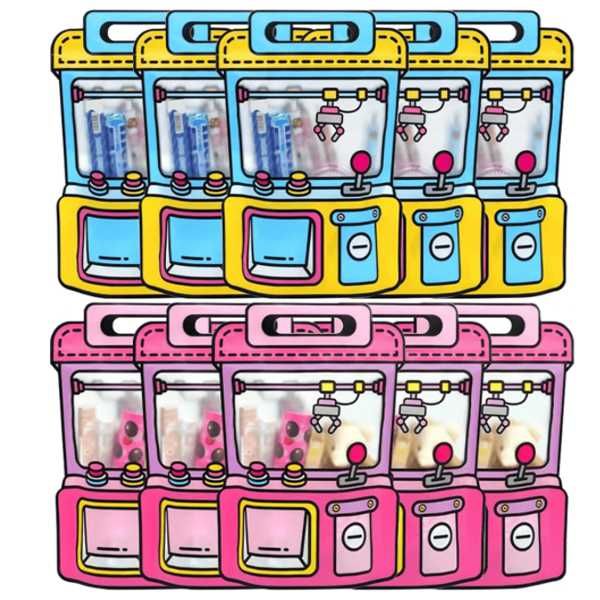 Vending Machine Shaped Party Bags for Kids - Zippered - 10 Pack