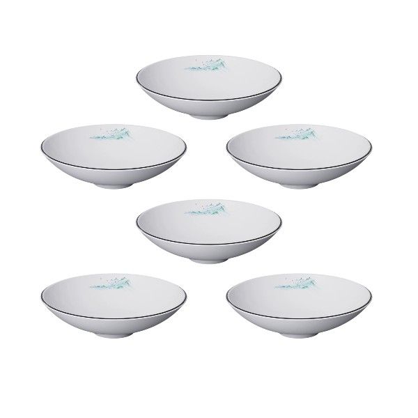 6 Piece - 750ml Wide Rim Pasta and Soup Bowl - White