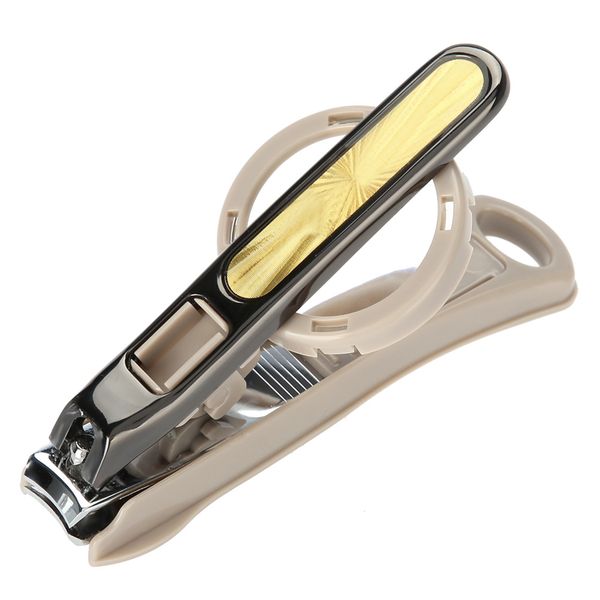 Stainless Steel Large Nail Clipper with Magnifying Glass