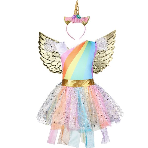 Girls Fancy Party Dress - Unicorn Costume