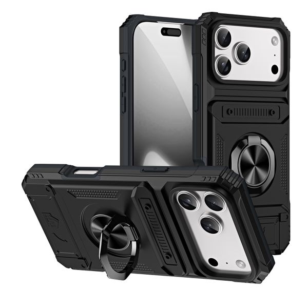 Hidden Card Magnetic Holder Phone Case Compatible With iPhone 13 Pro Max