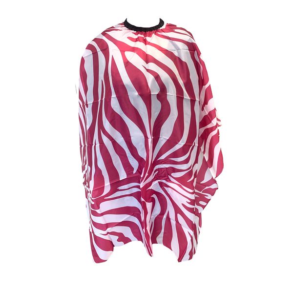 Cutting Cape - Zebra Pattern Red - Slide Clip