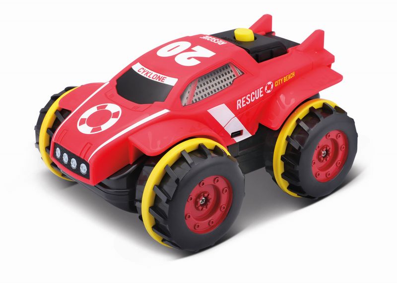 Maisto R/C CyKlone Aqua Tread Amphibious Vehicle (17cm) - Red