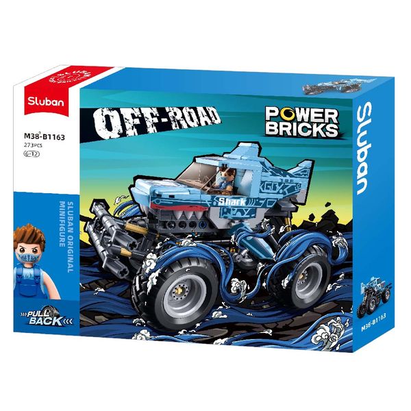 Sluban Building Set: Pull Back PowerBricks - Off Road Vehicle - 273 Piece