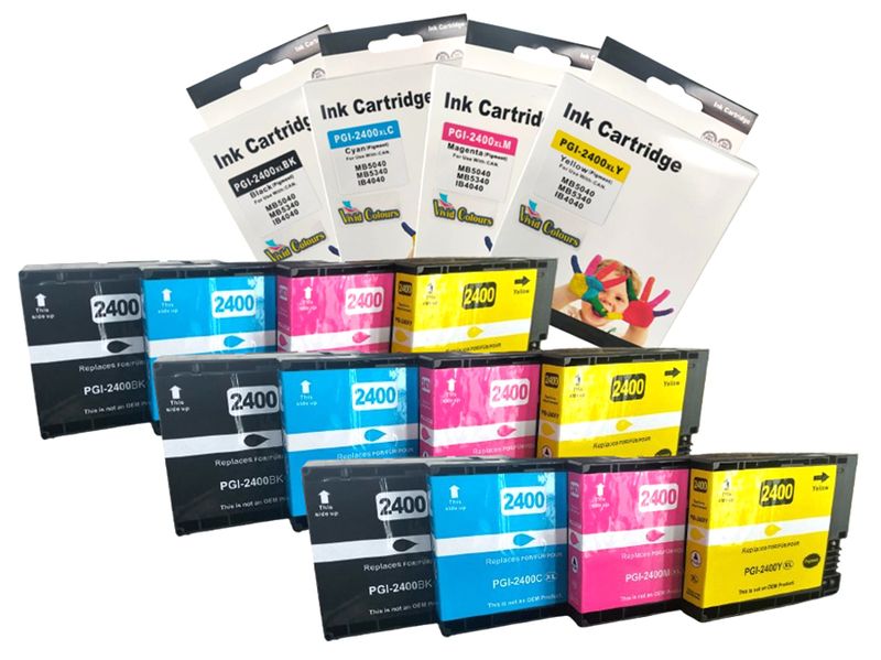 Vivid Colours Compatible Canon PGI-2400XL/2400 Ink Cartridge - x3 set