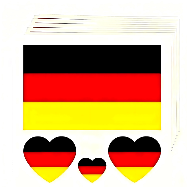 50 pieces of German flag stickers - World Cup fan items