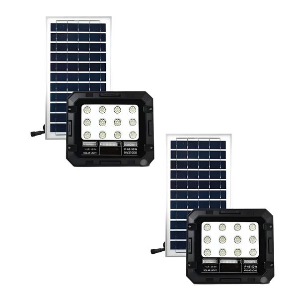 Set Of 2 50W Waterproof Outdoor LED Solar Light AB-T550