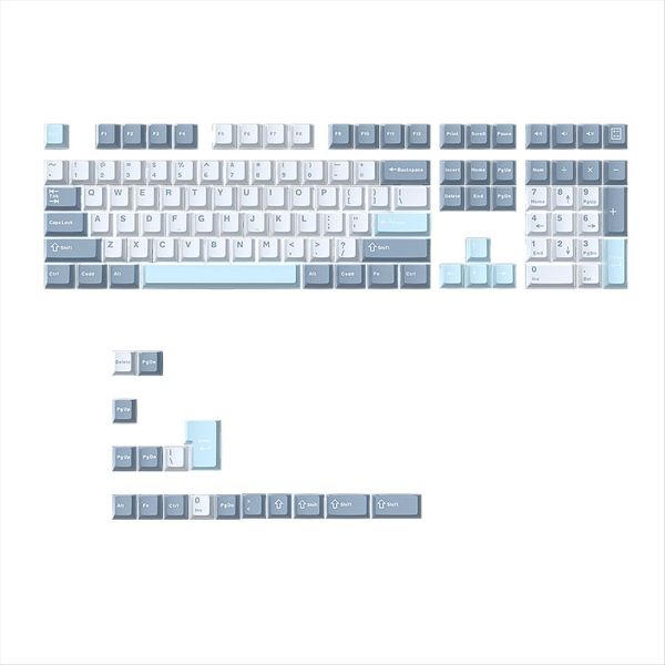 125 Keys Pbt Double Shot Keycaps Set Key Caps Cherry Height Type-B