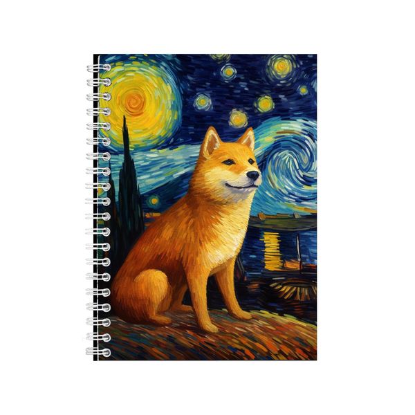 SHIBA INU Starry Night Notebook Animal Gift Idea Notepad Pad 115