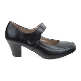 TTP Ladies Classic Hook and Loop Court Heels Psl1125-8 - Black - Women ...