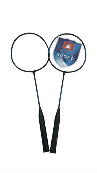Set of 2 Badminton Rackets with Shuttlecocks