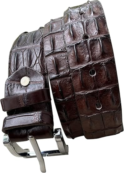 AfroCrafts Genuine crocodile Hornback leather skin Belt