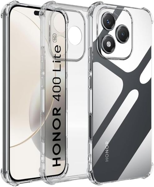 TISKO Crystal Clear Case Cover compatible with Honor 400 Lite - Transparent