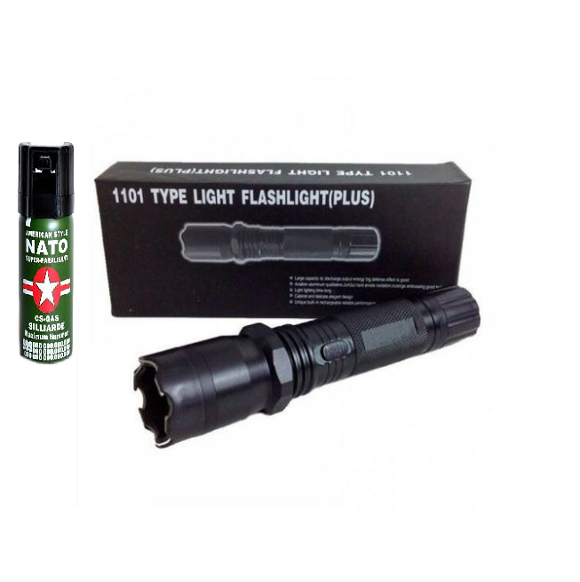 1101 Torch With Self Defence Flashlight With Pepper Spray 60ml Shop