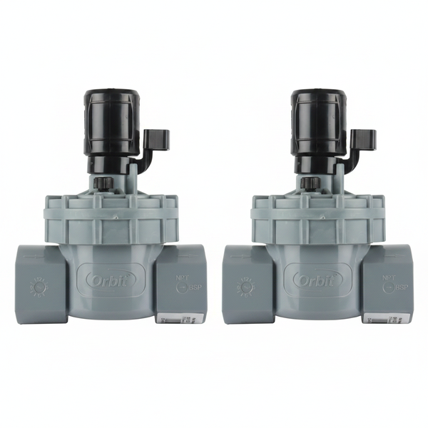 Orbit 1 Inch Solenoid Valve for Irrigation Systems - 2 Pack