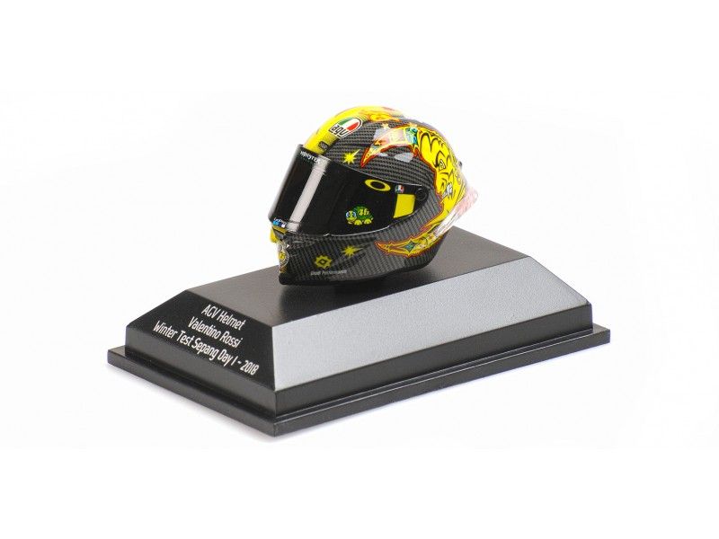 Minichamps-1/8 Model Helmet Agv Red Winter Test Sepang Day 1 -2018