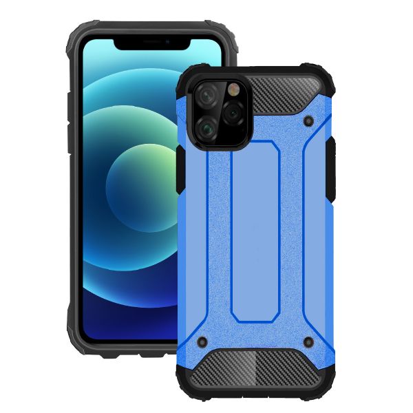 Hybrid Shockproof Case for iPhone 12 / iPhone 12 Pro - Blue