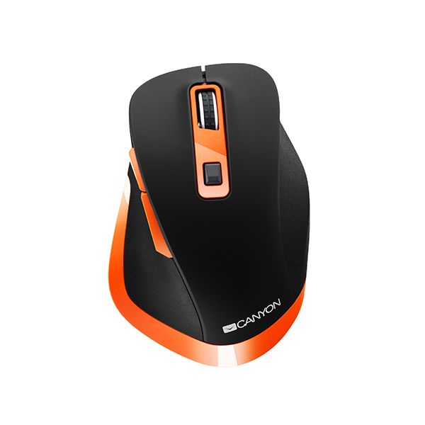 Canyon Cool Wireless Mouse With a Gaming-grade Sensor - Black Orange