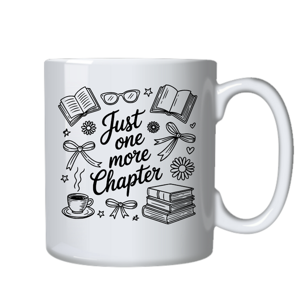 One more Chapter Fiction Novel Book Reader Lover Mug Christmas Gift 402
