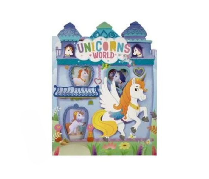 Rainbow Fantasy Die-Cut Unicorn Book Stickers