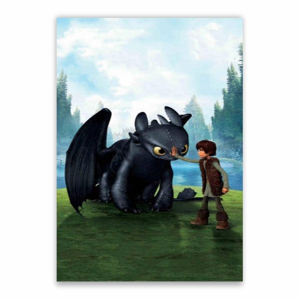 Toothless And Hiccup Poster - A1