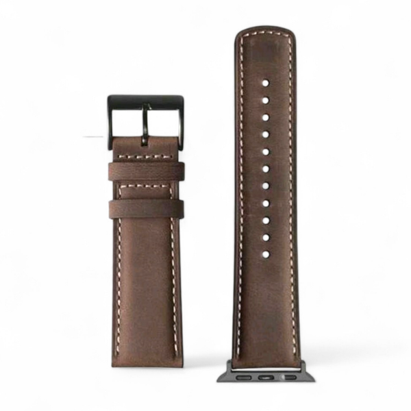 Leather Watch Band compatible with Apple Watch Series 10 46mm