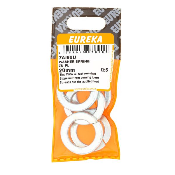 EUREKA Spring Washer Zink Plated 20mm Q:5 7AI90U